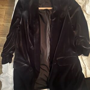 Express Black Velvet Women's Blazer